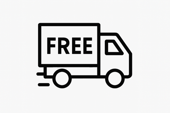 icon for free shipping black color