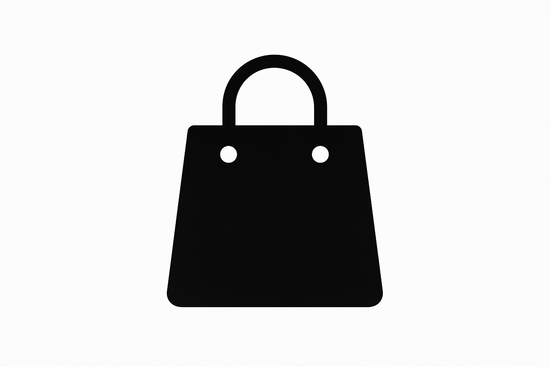 icon for shopping black color